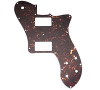 Musiclily Pro 15 Trous Couvert HH Pickguard Plaque 4 plis Tortoise Shell | pour Guitare électrique Mexique Fender 72 Tele Deluxe Style