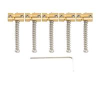 Musiclily Pro 17mm Pontets Basse Laiton 5 Cordes Couleur Brute Lot de 5