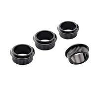 Musiclily Pro 18mm Basse Oeillets Bushing Mécaniques pour Machine Heads Style Ouvert de Basse électrique, Noir (Lot de 4)