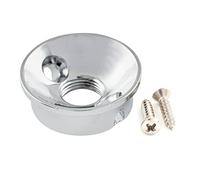 Musiclily Pro 3/8 Pouce Moderne Style Plaque de Prise Jack Telecaster en Acier pour Guitare Electrique USA Style Tele, Chrome