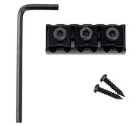 Musiclily Pro 42mm Acier Sillet de Tête Bloquant R2 Locking Nut pour Guitare électrique Floyd Rose Tremolo, Noir