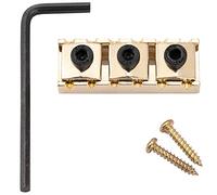 Musiclily Pro 43mm Acier Sillet de Tête Bloquant R3 Locking Nut pour Guitare électrique Floyd Rose Tremolo, Doré