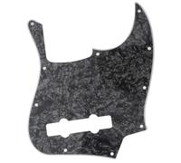 Musiclily Pro 5 Cordes 10 Trous J Bass Pickguard 4 plis Black Pearl