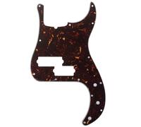 Musiclily Pro 5 Cordes 13 Trous P Bass Pickguard Contemporain pour Fender Precision Bass American, 4Plis Tortoise Brun foncé
