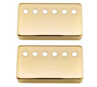 Musiclily Pro 50mm/52mm Espacement des Cordes Capot de Micro Humbucker Cache Micro Set en Métal pour Guitare électrique Importé, Doré (Lot de 2)