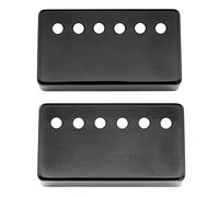 Musiclily Pro 50mm/52mm Espacement des Cordes Capot de Micro Humbucker Cache Micro Set en Métal pour Guitare électrique Importé, Noir (Lot de 2)