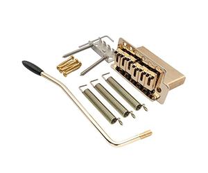 Musiclily Pro 52,5mm Moderne 6-Vis Tremolo Vibrato 36mm Bloc Laiton Solide pour Guitare électrique type Squier Strat, Doré