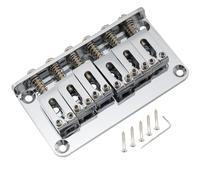Musiclily Pro 52,5mm Moderne Chevalet Hardtail Fixe Bridge pour Guitare électrique Strat Tele, Chrome