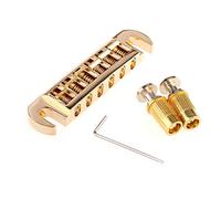 Musiclily Pro 52,5mm Pigtail Style Chevalet Cordier Wraparound pour Guitare électrique Style Les Paul, Doré