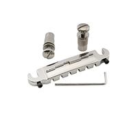 Musiclily Pro 52,5mm Pré-réglage Intonatable Chevalet Wraparound Cordier pour Guitare électrique style Epiphone Les Paul Junior LP, Nickel