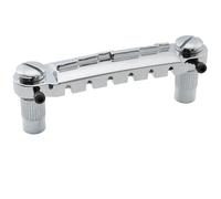 Musiclily Pro 52,5mm Pré-réglage Intonatable Chevalet Wraparound Cordier pour Guitare électrique style Epiphone Les Paul Junior LP, Chrome