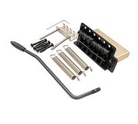 Musiclily Pro 52,5mm Vintage 6-Vis Tremolo Vibrato 36mm Bloc Laiton Solide pour Guitare électrique type Squier Strat, Noir