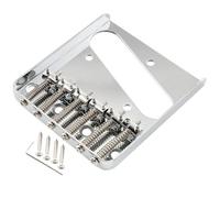 Musiclily Pro 54mm Chevalet Telecaster Vintage 6 Pontets Barrel pour Guitare électrique Style Tele, Chrome