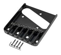 Musiclily Pro 54mm Chevalet Telecaster Vintage 6 Pontets Barrel pour Guitare électrique Style Tele, Noir