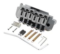 Musiclily Pro 54mm Pontets Rouleaux Vibrato 2 Points Tremolo Bridge pour Guitare électrique type Import Strat, Chrome