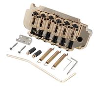 Musiclily Pro 54mm Pontets Rouleaux Vibrato 2 Points Tremolo Bridge pour Guitare électrique type Import Strat, Doré