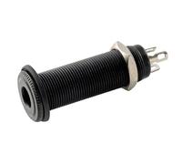 Musiclily Pro 6,35mm Endpin Jack Barrel Guitare Mono Visser Noir