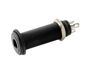 Musiclily Pro 6,35mm Endpin Jack Barrel Guitare Mono Visser Noir