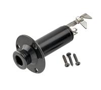 Musiclily Pro 6,35mm Mono/Stéréo Endpin Prise Jack Attache Courroie Jack pour Acoustique Guitare Basse, Noir