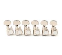 Musiclily Pro 6 en Ligne 2-Pin Mécaniques Guitare Tuners pour Guitare électrique type SQ Strat Tele, Nickel
