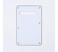 Musiclily Pro 6 Trous Plaque Arrière Vibrato Cache Tremolo 3 plis Blanc | pour Guitare électrique Fender USA/Mexican Standard Strat Modern Style
