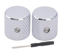 Musiclily Pro 6mm Boutons Top Flat Knobs avec Fixation Vis Chrom Lot de 2