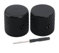 Musiclily Pro 6mm Boutons Top Flat Knobs avec Fixation Vis Noir Lot de 2