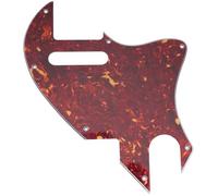 Musiclily Pro 7 Trous Pickguard pour Guitare électrique Fender F-Hole Hybrid Tele Style, 4 plis Vintage Tortoise