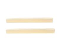 Musiclily Pro 73,66mm Compensé Guitare Acoustique Sillet Chevalet Os pour Martin Style 6 Cordes, Ivoire(2 Pièces)