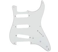 Musiclily Pro 8 Trous 50s 57 Vintage Pickguard ST SSS 3 plis Aged White