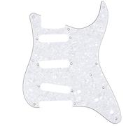 Musiclily Pro 8 Trous 50s 57 Vintage Pickguard ST SSS 4 plis White Pearl