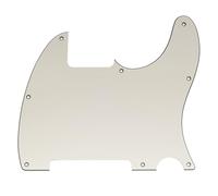 Musiclily Pro 8 Trous Pickguard pour Guitare électrique Squier Sonic Esquire H, 3 plis Aged White