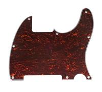 Musiclily Pro 8 Trous Pickguard pour Guitare électrique Squier Sonic Esquire H, 4 plis Red Tortoise