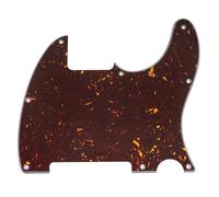 Musiclily Pro 8 Trous Pickguard pour Guitare électrique Squier Sonic Esquire H, 4 plis Tortoise Shell