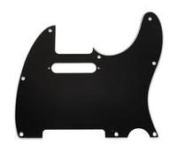 Musiclily Pro 8 Trous Pickguard pour Guitare électrique Squier Sonic Tele SS, 3 plis Noir