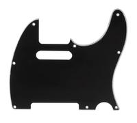 Musiclily Pro 8 Trous Pickguard Tele Plaque de Protection pour Fender Japan Made Telecaster Guitare,3plis Noir