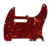 Musiclily Pro 8 Trous Pickguard Tele Plaque de Protection pour Fender Japan Made Telecaster Guitare,4 plis Brun Tortoise