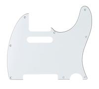 Musiclily Pro 8 Trous Pickguard TL Plaque de Protection 3 plis Aged White | pour Guitare électrique Fender Tele Japan MIJ