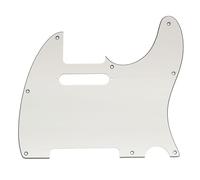 Musiclily Pro 8 Trous Pickguard TL Plaque de Protection 3 plis Blanc