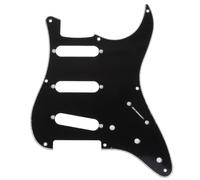 Musiclily Pro 8 Trous ST Pickguard Plaque de Protection 3plis Noir