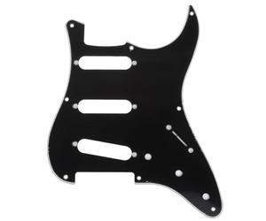 Musiclily Pro 8 Trous Strat Pickguard Guitare Plaque de Protection pour JPN Fender Japan Vintage Style Stratocaster 57,3plis Noir