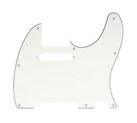 Musiclily Pro 8 Trous TL Pickguard Plaque de Protection 3plis Aged White | pour Guitare électrique Fender USA/Mexique Standard Tele Style Moderne
