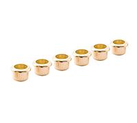 Musiclily Pro 8mm Guitare Oeillets Bushing Mécaniques pour Semi-scellés Machine Heads de Guitare électrique, Doré(Lot de 6)