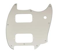 Musiclily Pro 9 Trous Pickguard pour Guitare électrique Squier Sonic Mustang HH, 3 plis Aged White