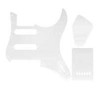 Musiclily Pro 9 Trous Set Pickguard Plaque Arrière Tremolo et Plaque Cavité de Contrôle pour Guitare électrique Yamaha PAC112V HSS, Transparent