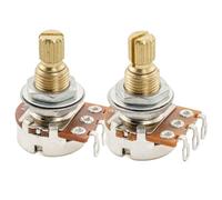 Musiclily Pro A1M+B1 Meg Mini Potentiomètre Laiton Métrique Split Standard Shaft 9,5mm Audio Linéaire Taper Pots pour Guitare électrique Basse Jazzmaster Style (Lot de 1A1B)