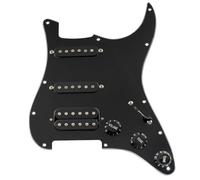 Musiclily Pro Auto-Split Pickguard SSH Pré-câblé Artec Micros 3 Plis Noir