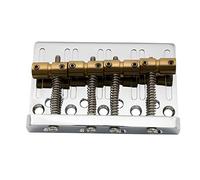 Musiclily Pro BB006 57mm Chevalet Basse Hardtail Pontets Laiton Chrome | Plaque en Alliage Zinc, Basse électrique 4 Cordes