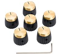 Musiclily Pro Boutons Amplificateur Fixation Latérale Noir Lot de 6