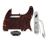 Musiclily Pro Guitare Pre-wired Tele Pickguard Pré-assemblé Plaque de Protection avec Plaque Contrôle Câblée Artec Micros Alnico 5 pour Guitare Electrique Style Tele, 4 Plis Tortoise Shell